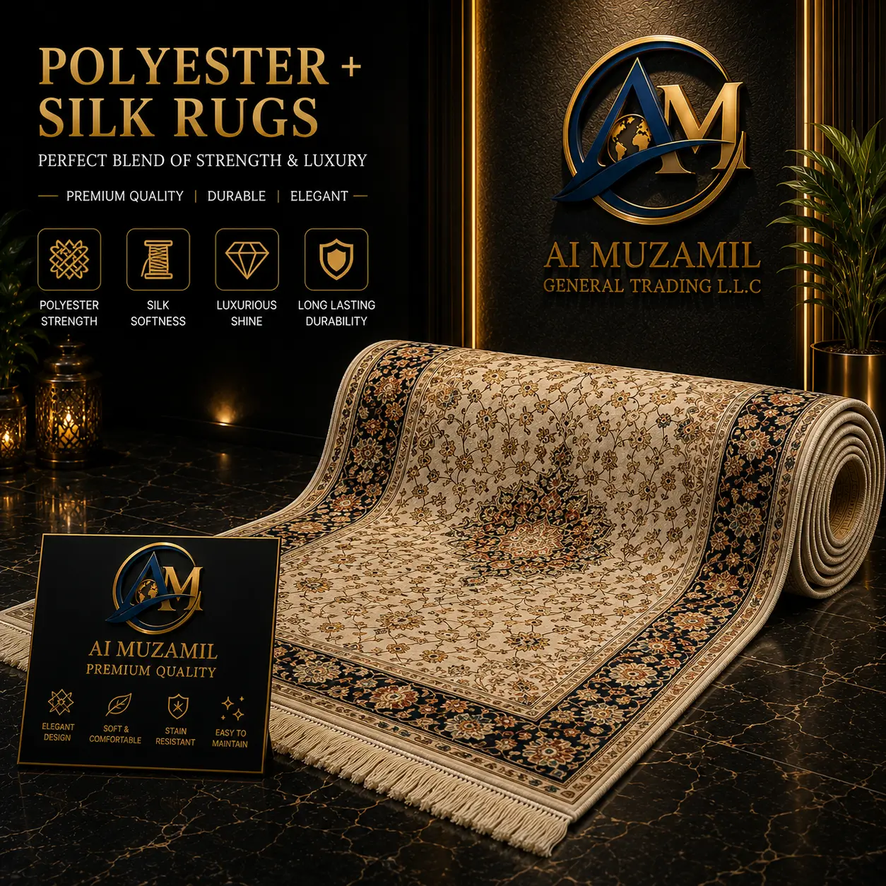 Polyster + Silk Rugs